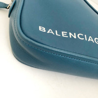 Balenciaga Clutch Leer in Blauw
