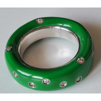 Bottega Veneta Ring aus Silber in Grün