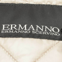 Ermanno Scervino Jacke/Mantel aus Baumwolle in Weiß