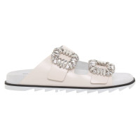 Roger Vivier Sandalen aus Leder in Creme