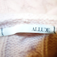 Allude Cashmere cardigan sweater with cable pattern