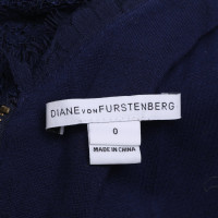 Diane Von Furstenberg Abito in pizzo blu scuro