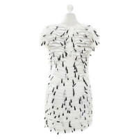 French Connection Dress in cream / black