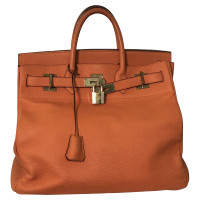 Hermès Birkin Bag 40 aus Leder in Orange