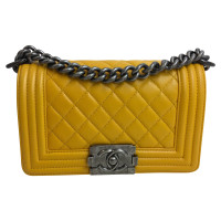 Chanel Boy Small Leather in Yellow