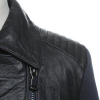 J Brand Leather jacket in bi-color