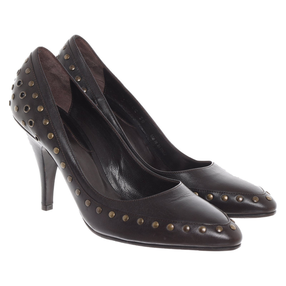 Bally pumps/Peeptoes made of black leather