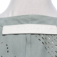 Drome Giacca/Cappotto in Pelle scamosciata in Verde
