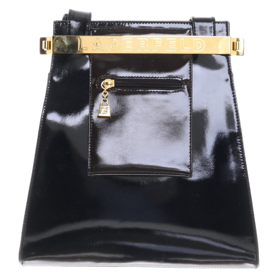 Karl Lagerfeld Patent leather handbag