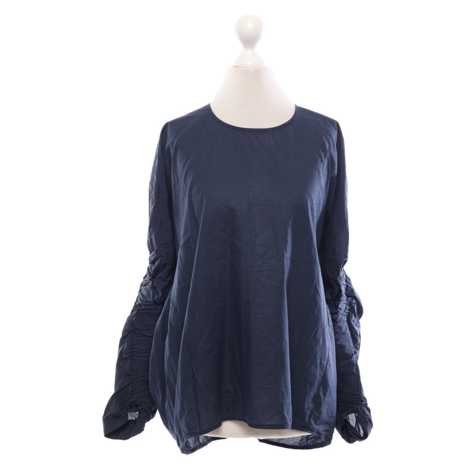 Cos Top Cotton in Blue
