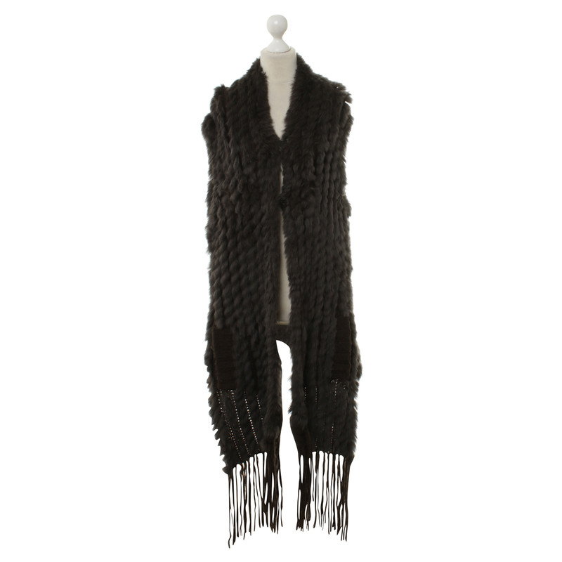 Other Designer Betty Barclay - fur vest in Brown