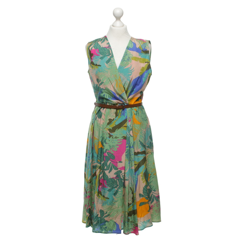 Max Mara Kleid mit tropischem Muster