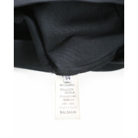 Balmain Kleid aus Baumwolle in Schwarz