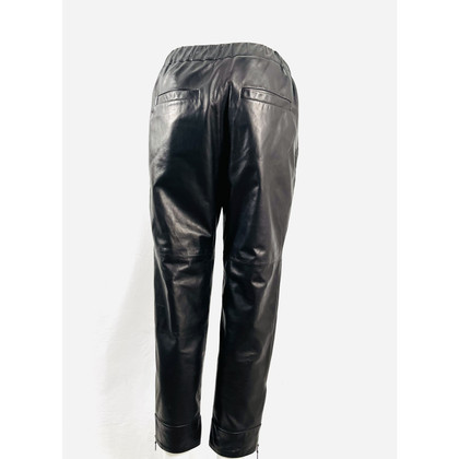 Brunello Cucinelli Trousers Leather in Black