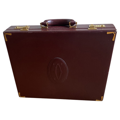 Cartier Travel bag Leather in Bordeaux