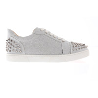 Christian Louboutin Trainers Leather in Silvery