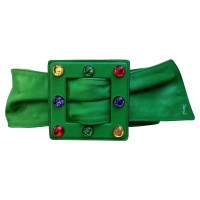 Yves Saint Laurent Gürtel aus Leder in Grün