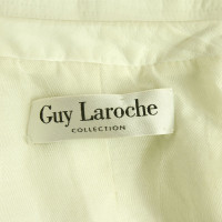 Guy Laroche giacca in pelle di agnello bianco