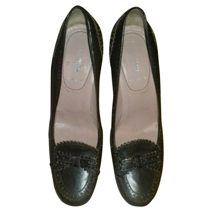 Miu Miu Pumps/Peeptoes en Cuir en Kaki