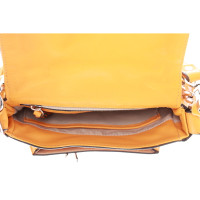 Abro Shoulder bag Leather in Orange