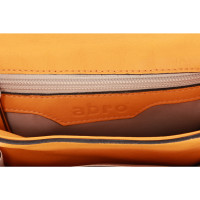 Abro Shoulder bag Leather in Orange