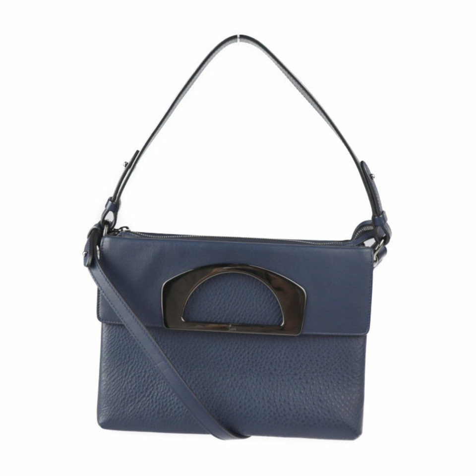 Christian Louboutin Passage Fringe Bag Leather in Blue
