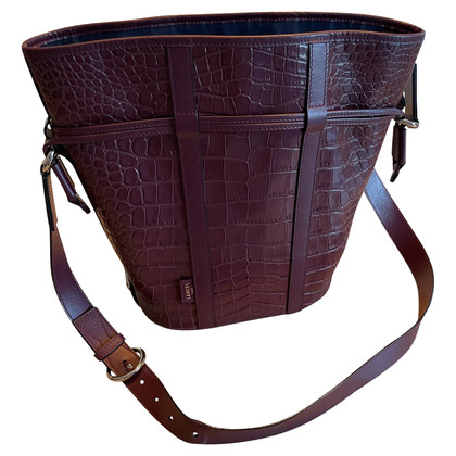 Lancel Shoulder bag Leather in Bordeaux