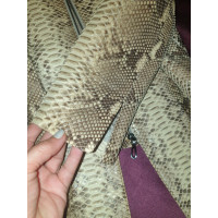 Akris Punto Jacket/Coat Leather in Beige