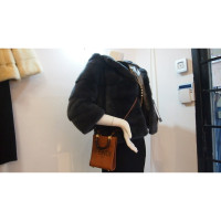 Fendi Sunshine Mini-Shopper aus Leder in Braun