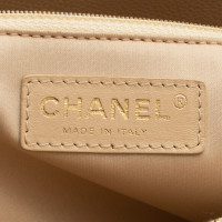 Chanel Grand  Shopping Tote aus Leder in Creme