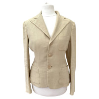 Ralph Lauren Jacke/Mantel aus Leinen in Creme