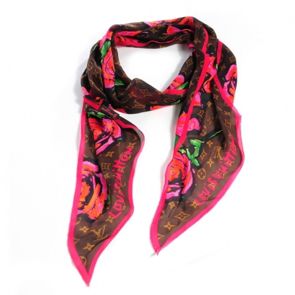 Louis Vuitton silk scarf by Stephen Sprouse - Buy Second hand Louis ...