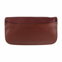 Cartier Clutch Bag Leather in Bordeaux