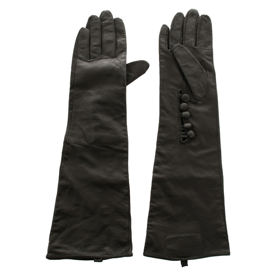 All Saints Handschuhe aus Leder in Schwarz