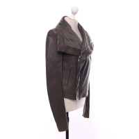 Rick Owens Jacket/Coat Leather in Taupe