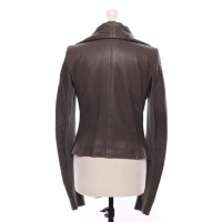 Rick Owens Jacket/Coat Leather in Taupe