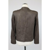 Marc O'polo Jacke/Mantel aus Leder in Grau