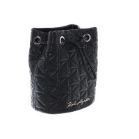 Karl Lagerfeld Handtasche aus Leder in Schwarz