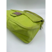 Fendi Baguette Bag aus Leder in Grün