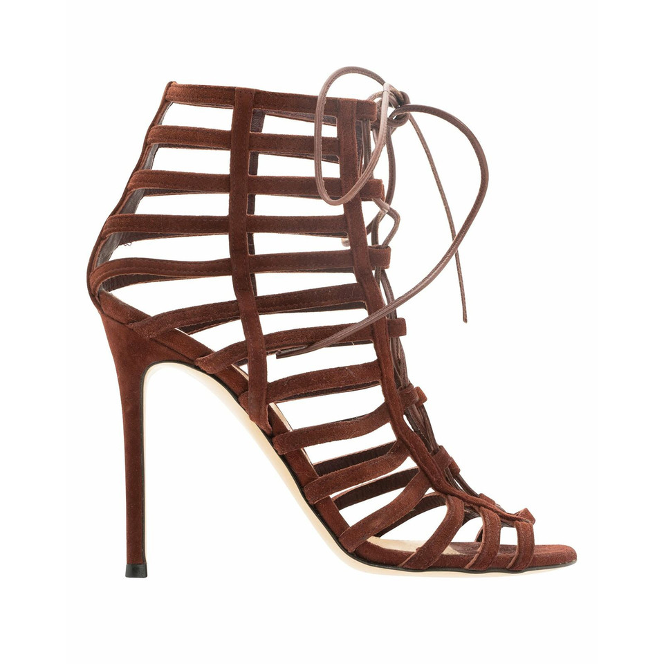 Gianvito Rossi Sandals Suede in Red