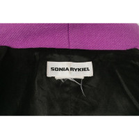 Sonia Rykiel Jacke/Mantel aus Wolle in Violett
