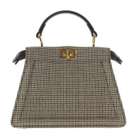 Fendi Peekaboo Bag aus Wolle in Beige