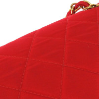 Chanel Flap Bag Katoen in Rood