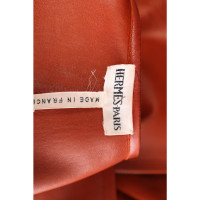 Hermès Jacket/Coat Leather in Orange