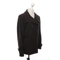Akris Punto Jacket/Coat Wool in Brown