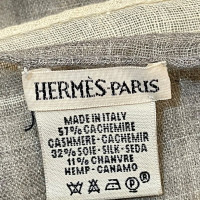 Hermès Sjaal Wol in Grijs