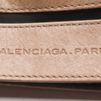 Balenciaga Clutch aus Leder in Braun