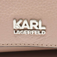 Karl Lagerfeld Umhängetasche aus Leder in Rosa / Pink