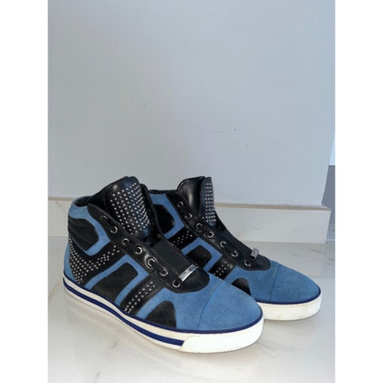 Versace Sneakers aus Seide in Blau