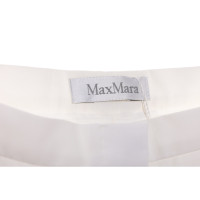 Max Mara Trousers Cotton in White